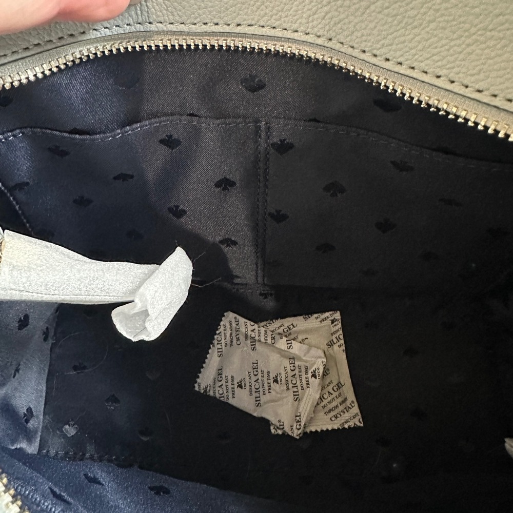 New! Kate Spade Rowe Medium Top Zip Satchel Pebble Leather‎ in Avalon Mist - Picture 7 of 10